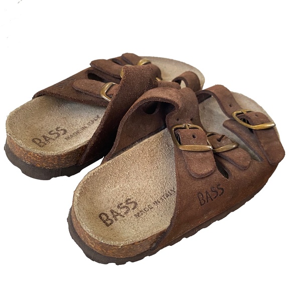 Bass Shoes Bass Made In Italy Suede Leather Sandals New Poshmark